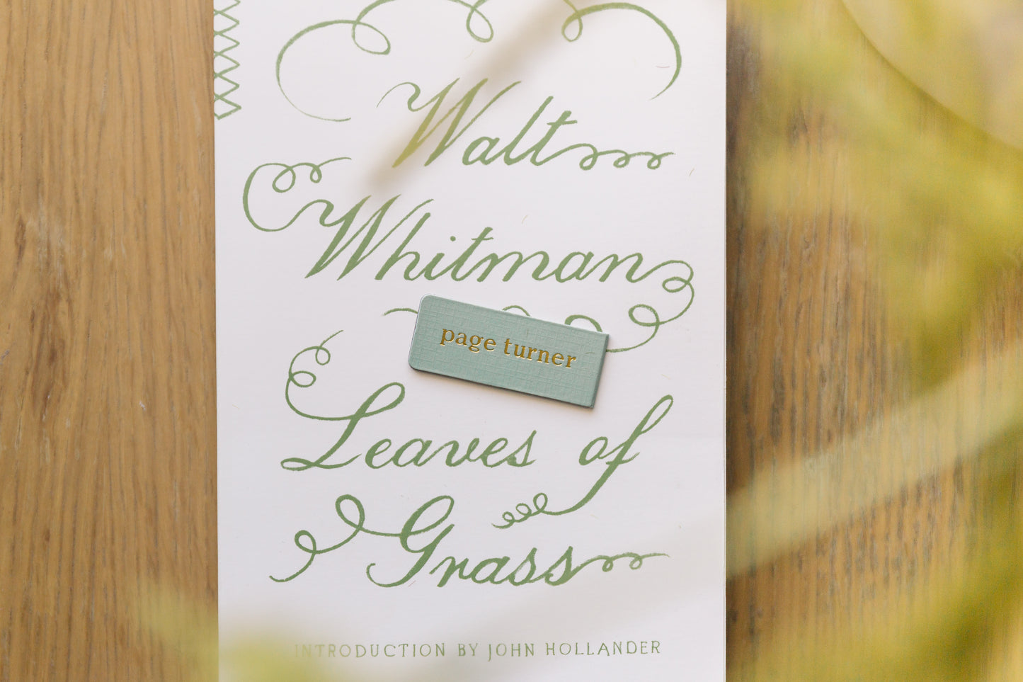 Page Turner Foil Embossed Magnetic Bookmark