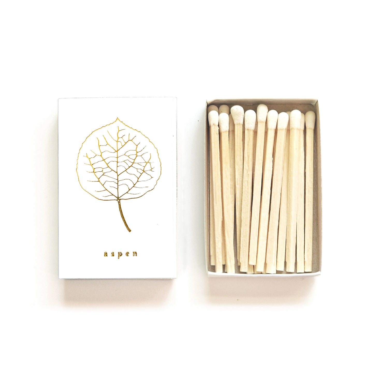 Aspen Leaf Matchbox