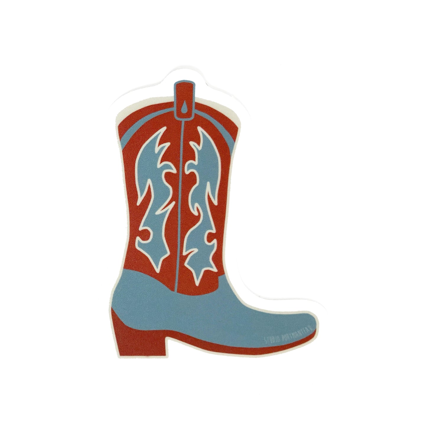Cowboy Boot Vinyl Sticker
