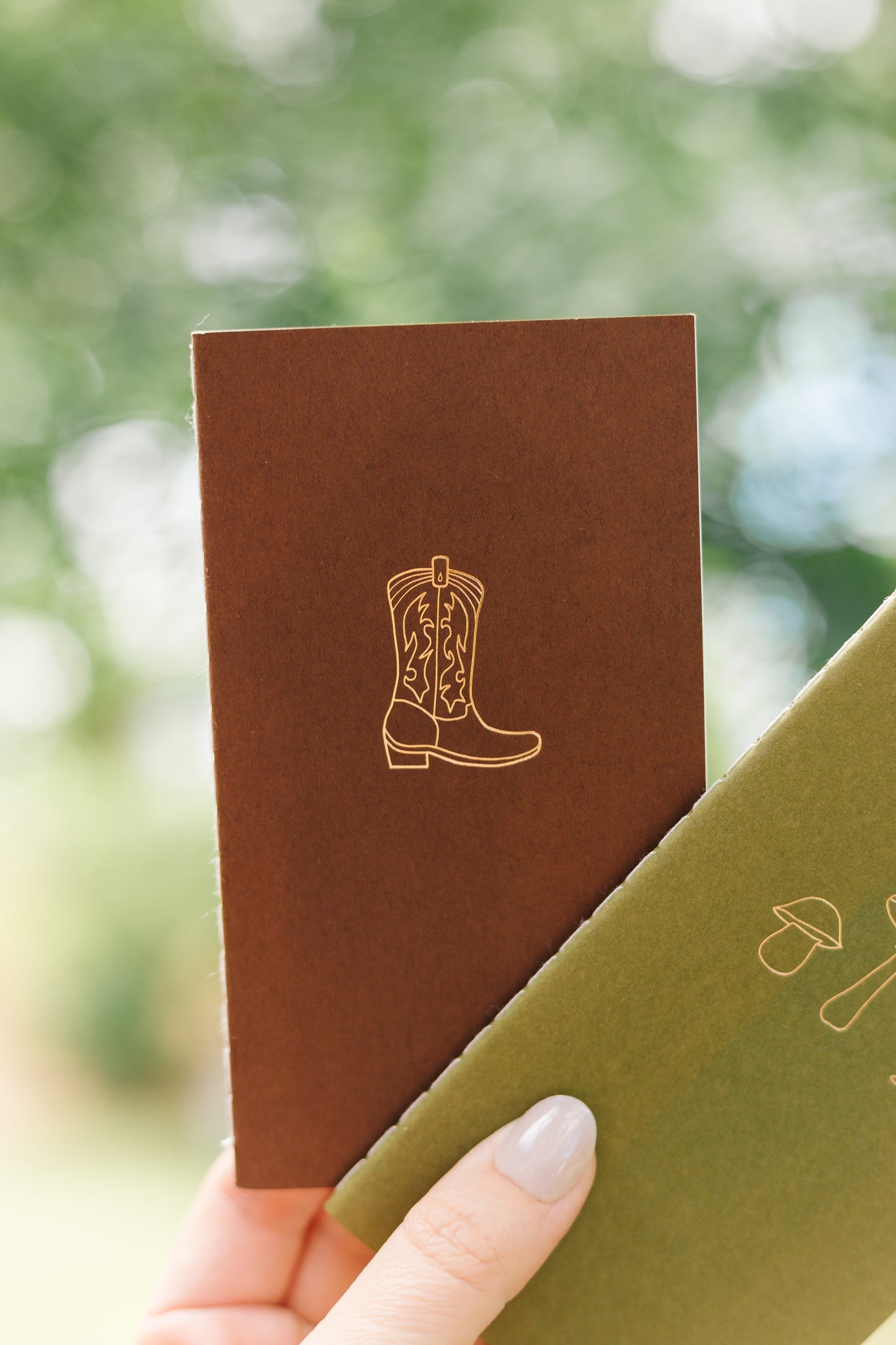 Cowboy Boot Mini Saddle Stitch Notebook