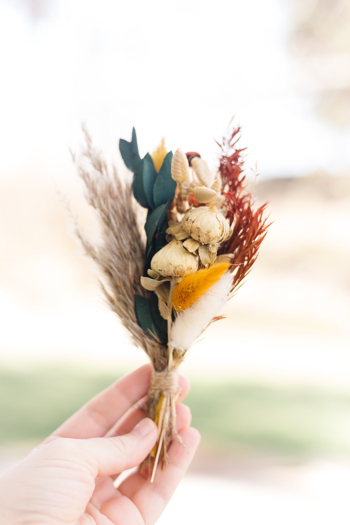 Custom Mini Bouquet Card | Branded Dried Floral Greeting