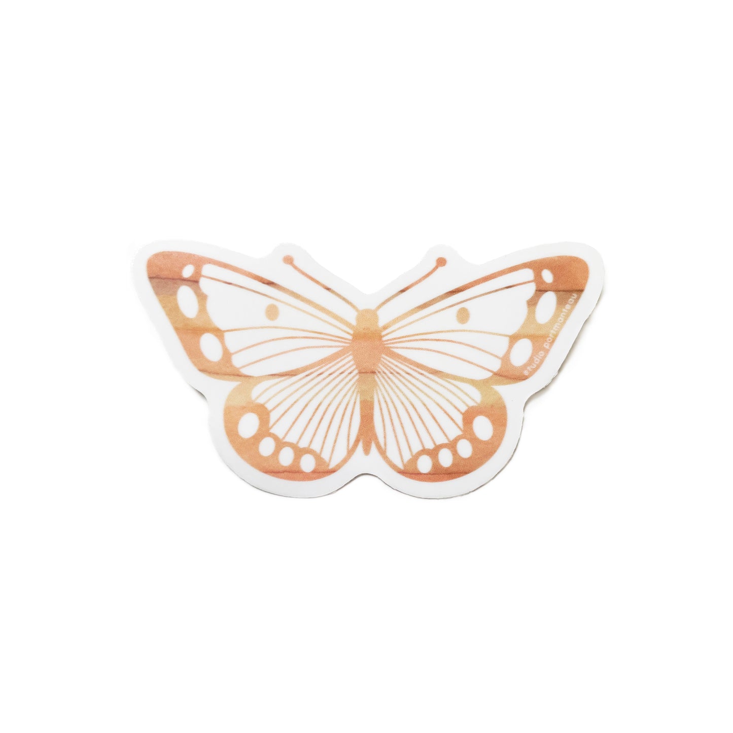 Terracotta Butterfly Vinyl Sticker