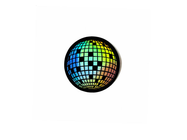 Holographic Disco Ball Vinyl Sticker - Studio Portmanteau