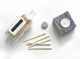 White 4" Candle Match Jar - Studio Portmanteau