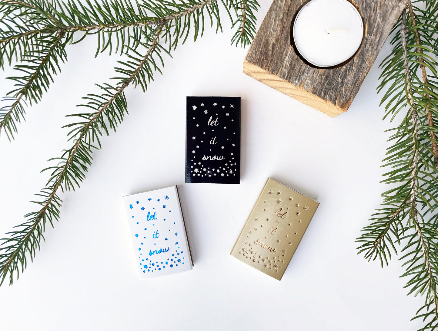 Let it Snow Matchbox - Studio Portmanteau