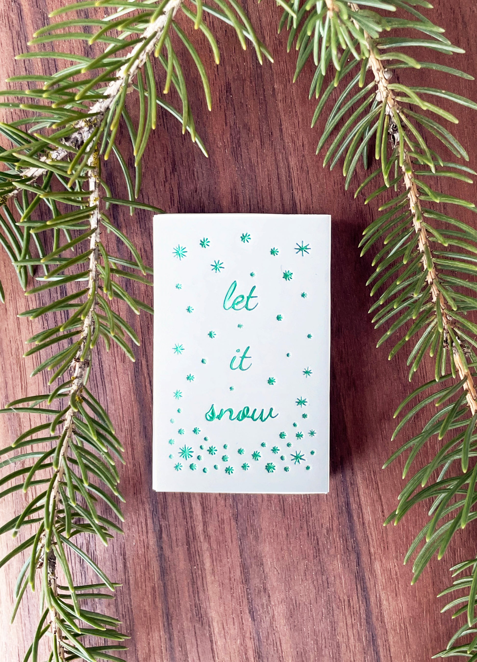 Let it Snow Matchbox - Studio Portmanteau