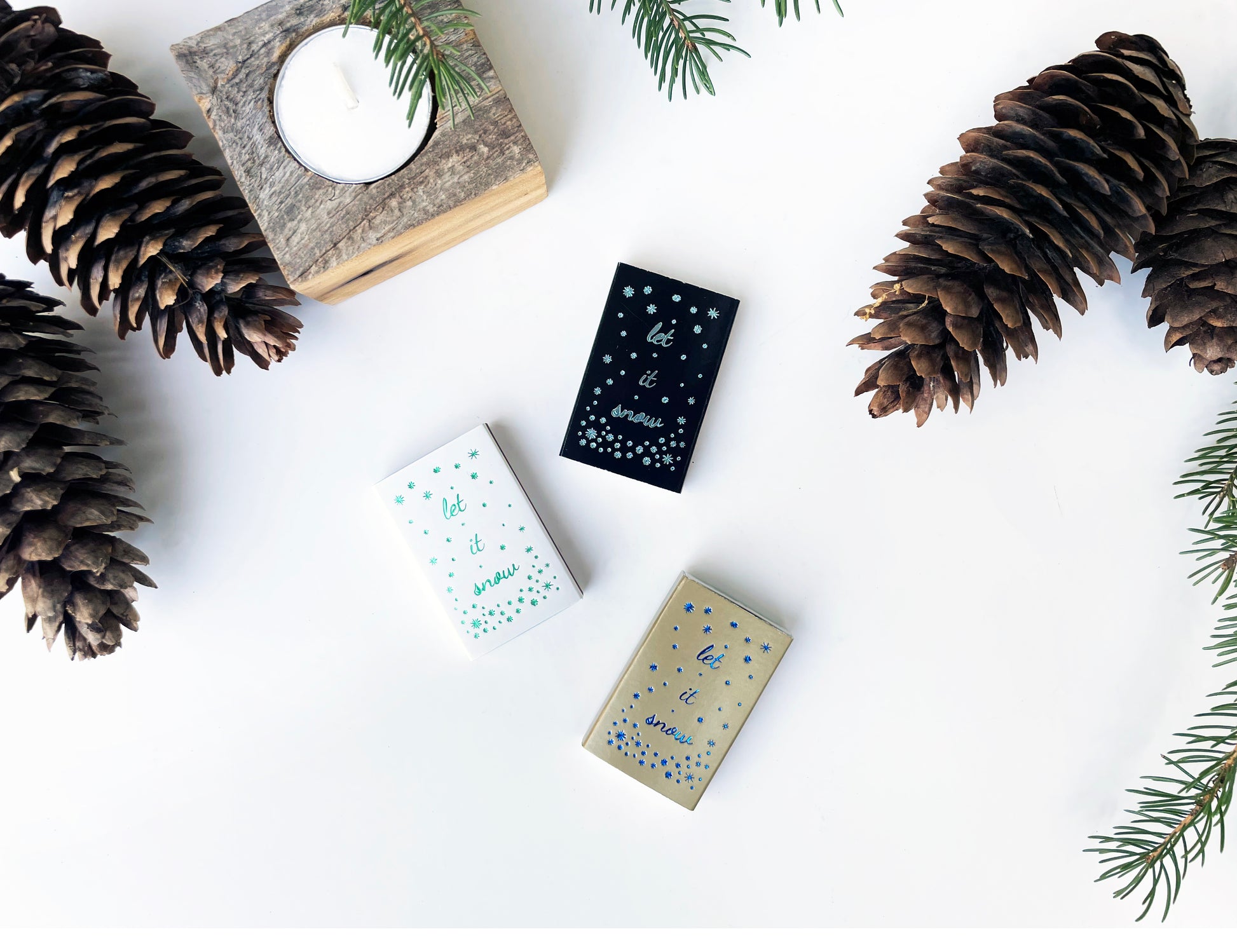 Let it Snow Matchbox - Studio Portmanteau