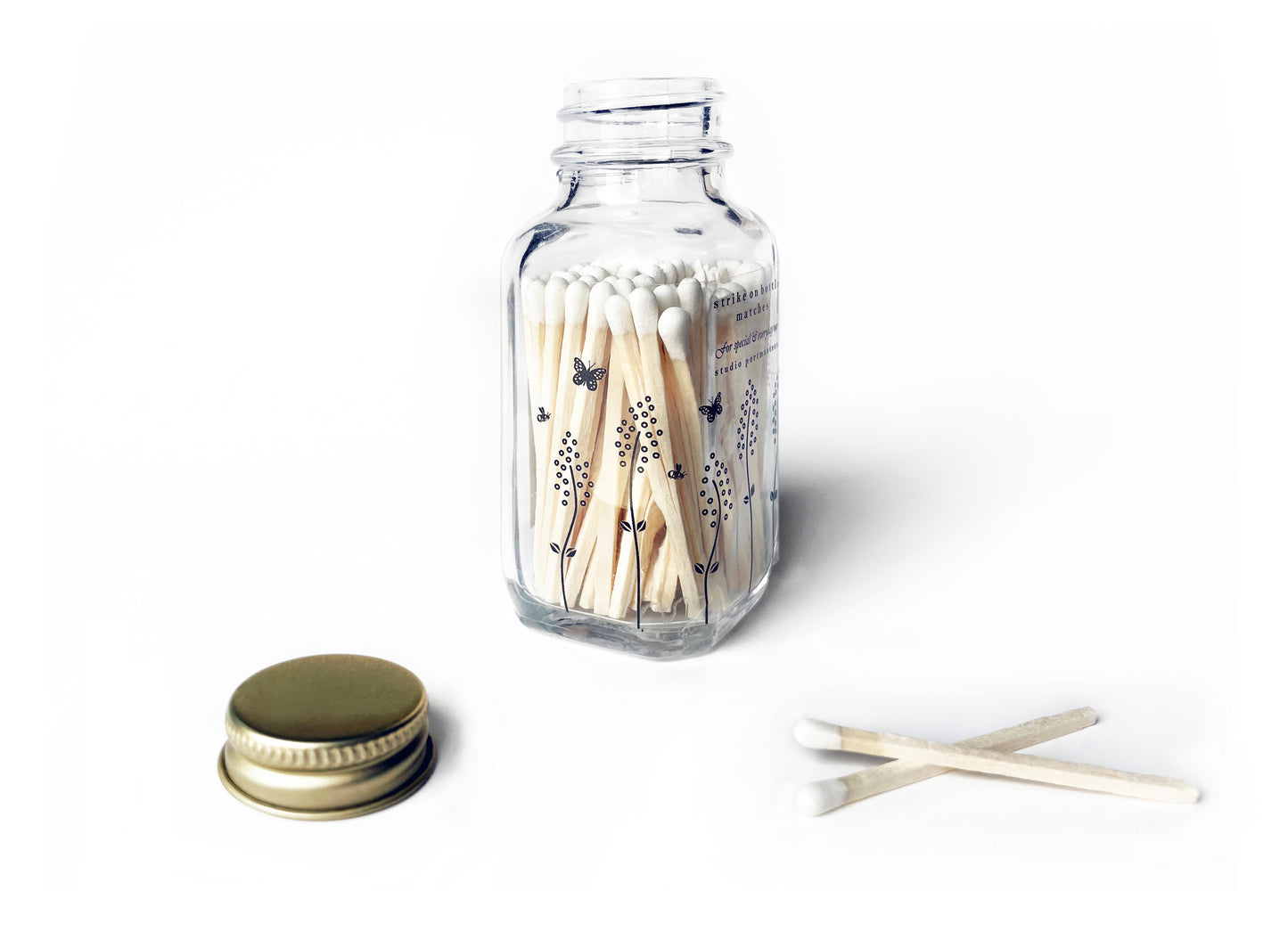 Wildflower Jar Matches - Studio Portmanteau