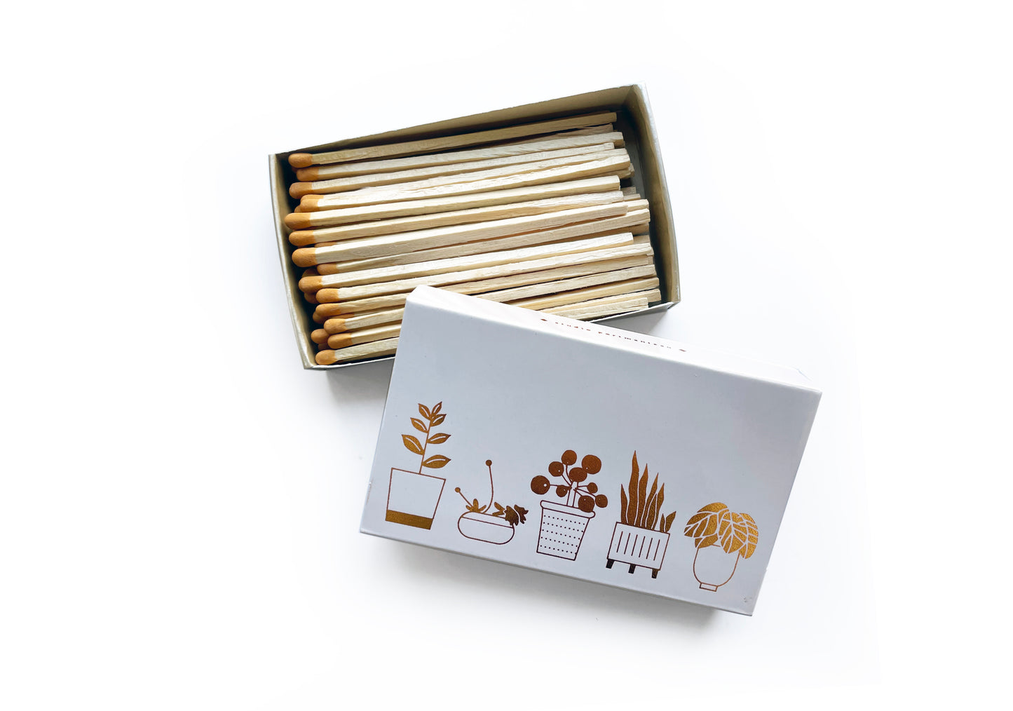 Potted Plants Large Candle Matchbox - Studio Portmanteau