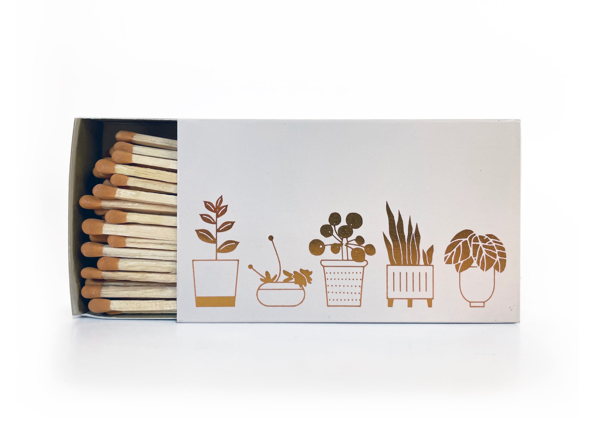 Potted Plants Large Candle Matchbox - Studio Portmanteau