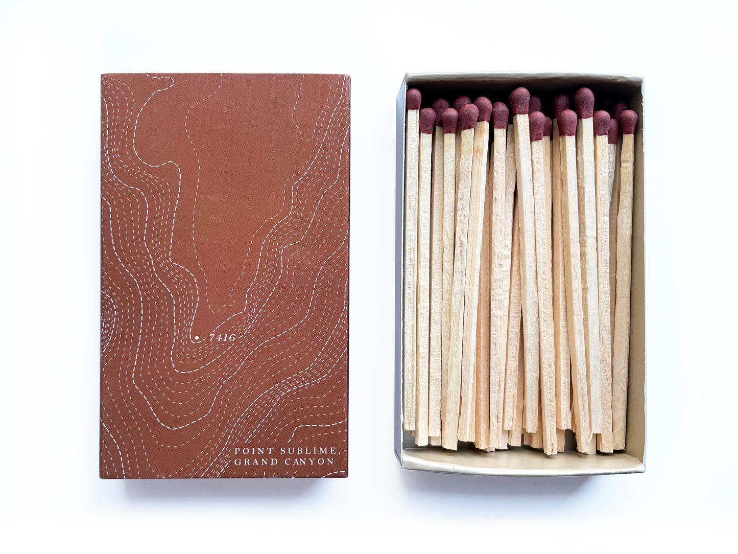 Topography Map Large Matchbox - Studio Portmanteau