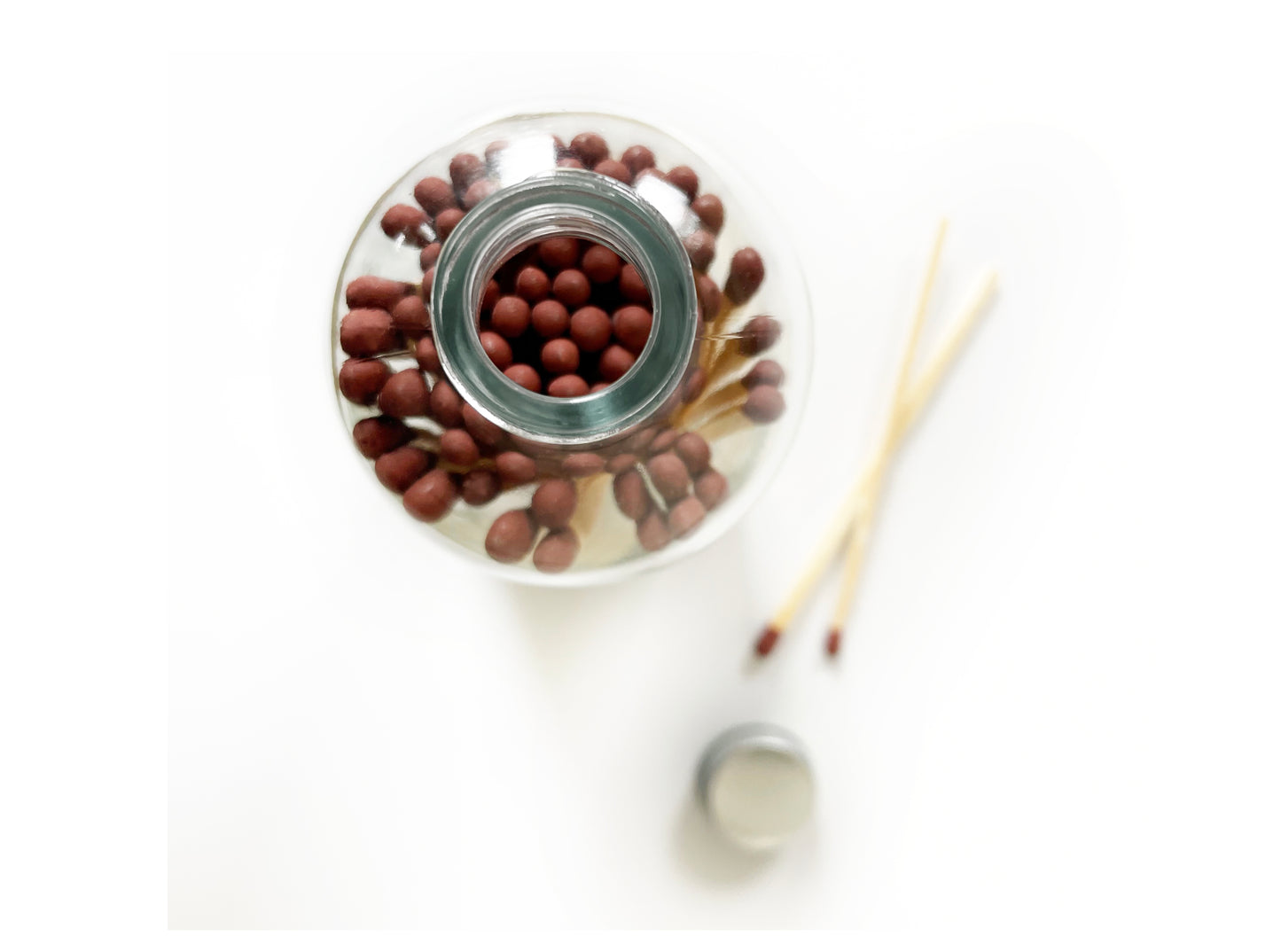 Rust Brown 4" Candle Match Jar - Studio Portmanteau