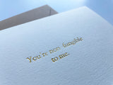 You're non-fungible to me Greeting Card - Studio Portmanteau