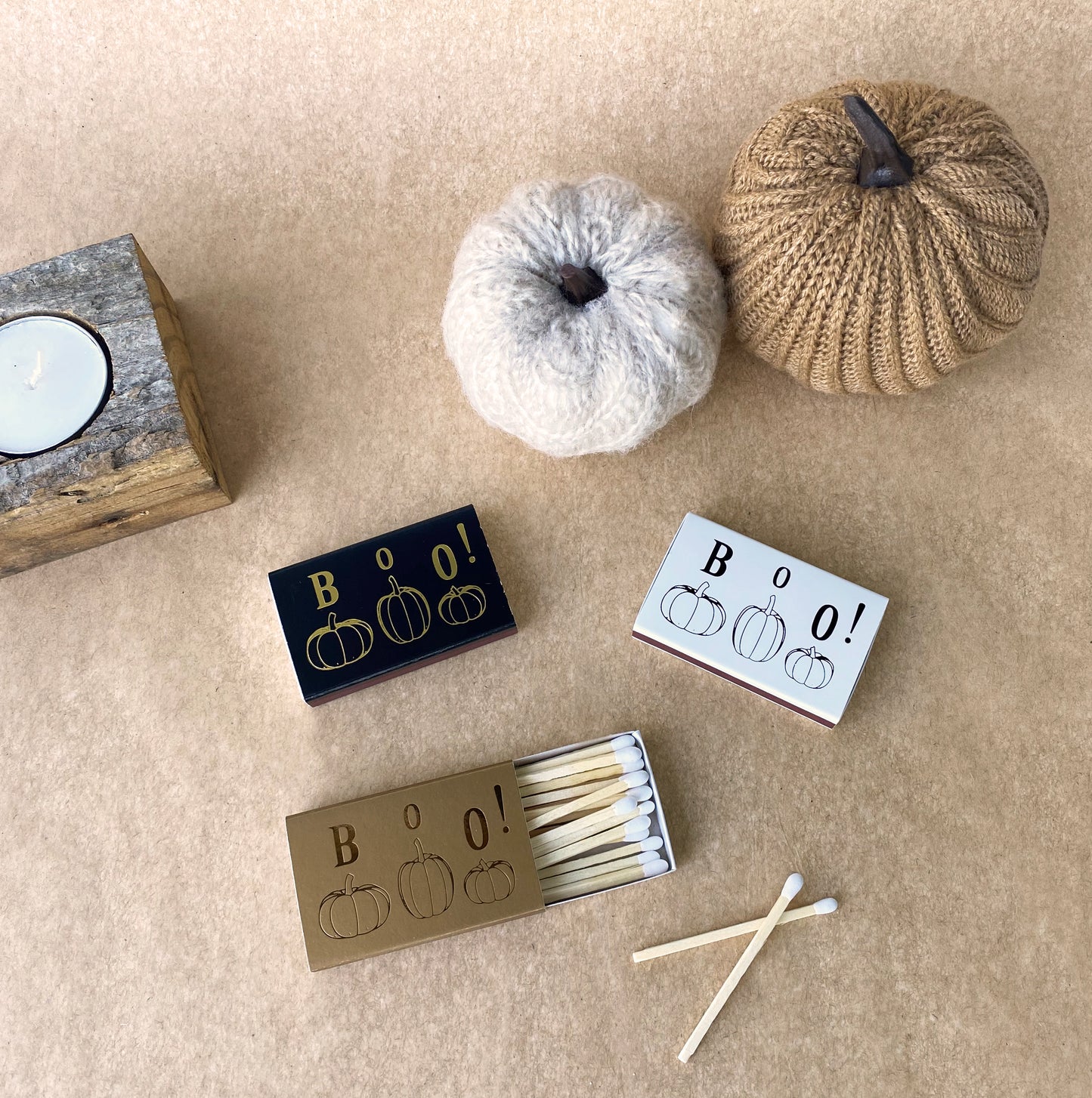 Boo! Pumpkin Matchbox - Studio Portmanteau