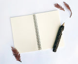 Custom Text Foil Embossed Large Kraft Spiral Notebook - Studio Portmanteau