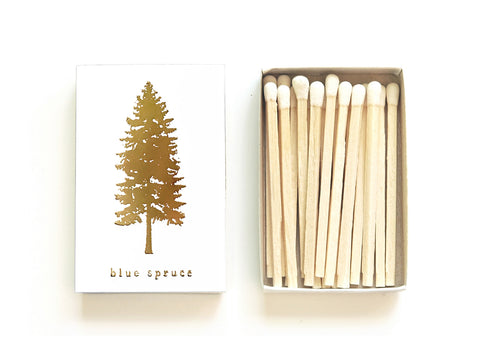 Blue Spruce Tree Matchbox - Studio Portmanteau
