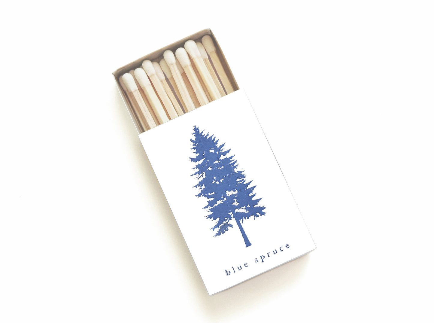 Blue Spruce Tree Matchbox - Studio Portmanteau
