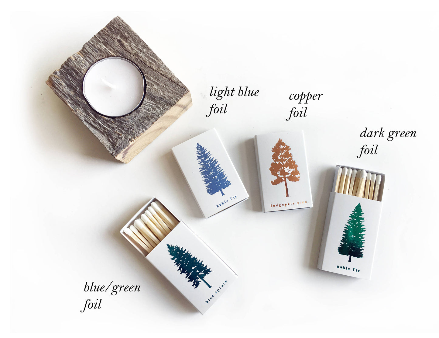 Lodgepole Pine Tree Matchbox - Studio Portmanteau