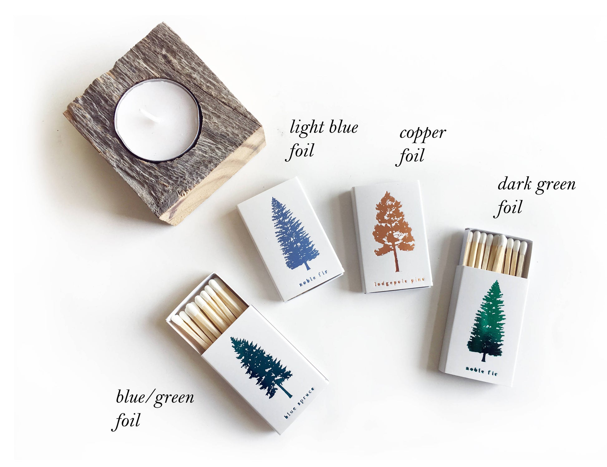 Lodgepole Pine Tree Matchbox - Studio Portmanteau