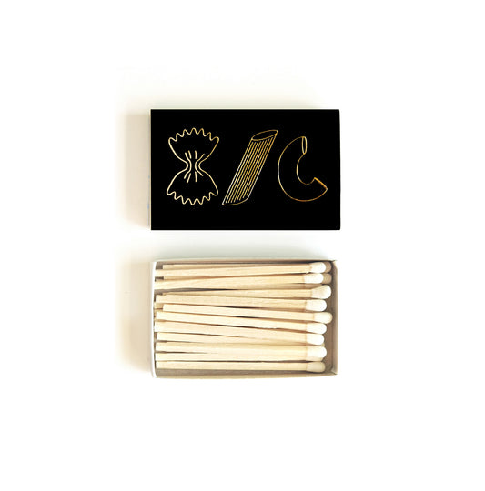 Pasta Trio Matchbox | Farfalle, Penne, & Maccheroni Matches