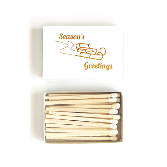 Season's Greetings Matchbox | Holiday Matches