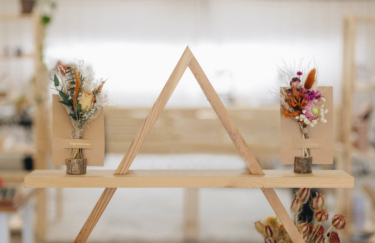 Congrats Mini Bouquet Card | Dried Flowers Greeting Card