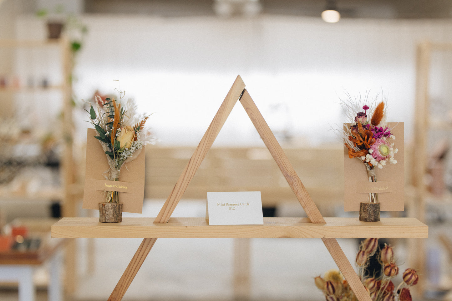 Tree Stump Card Holder | Nature-Inspired Greeting Card Stand