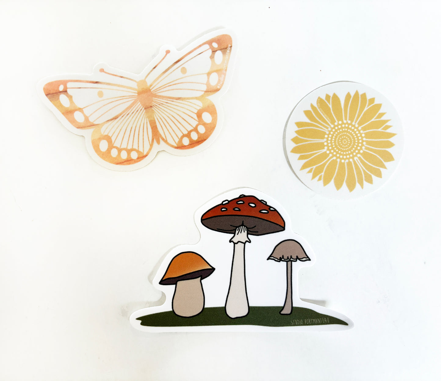 Terracotta Butterfly Vinyl Sticker