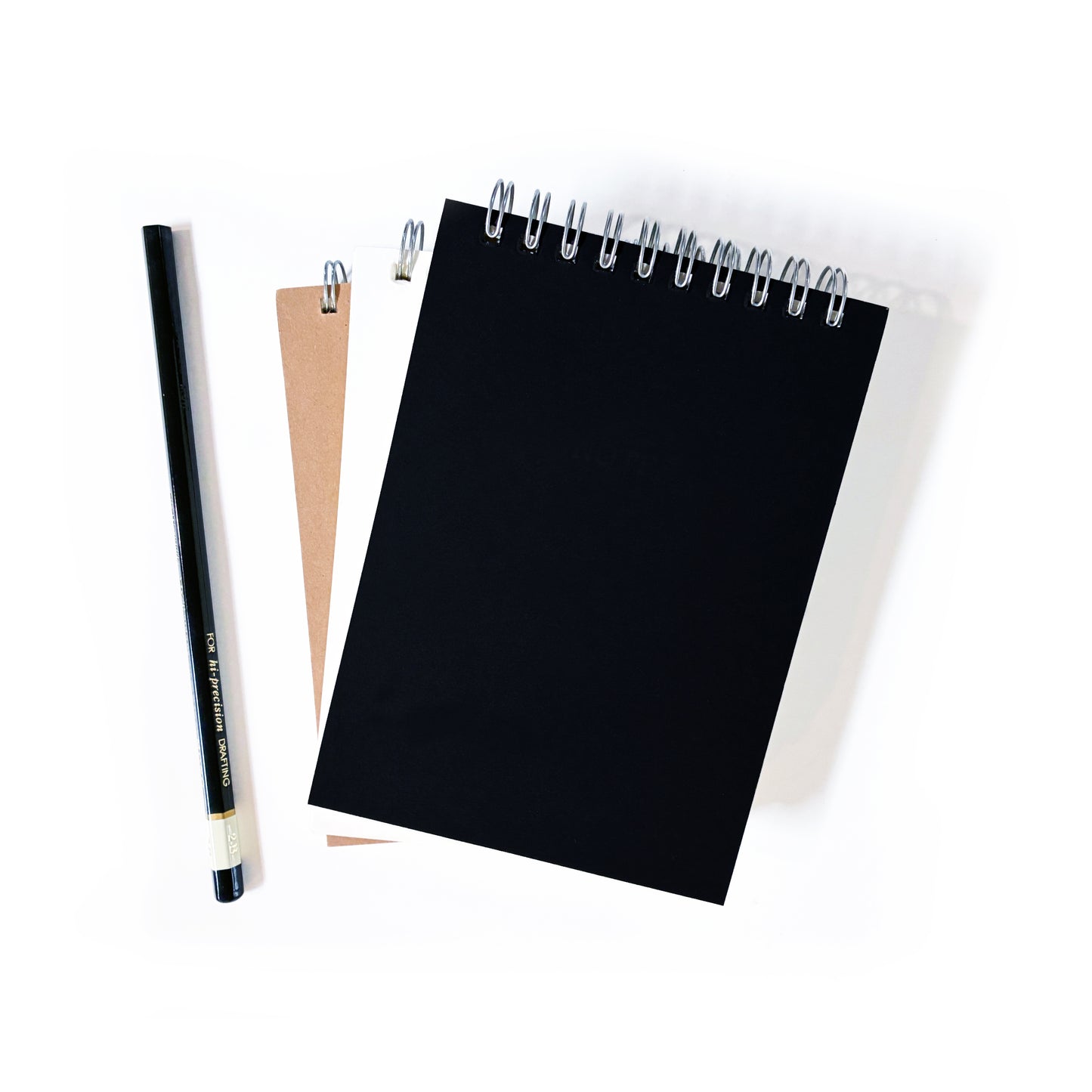 Medium Black, White, or Kraft Top Spiral Notebook