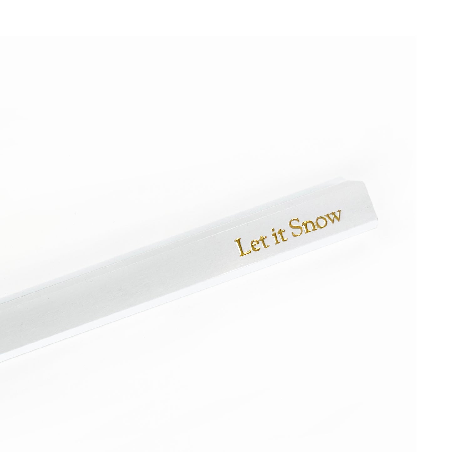 Let it Snow Foil Embossed Carpenter Pencil