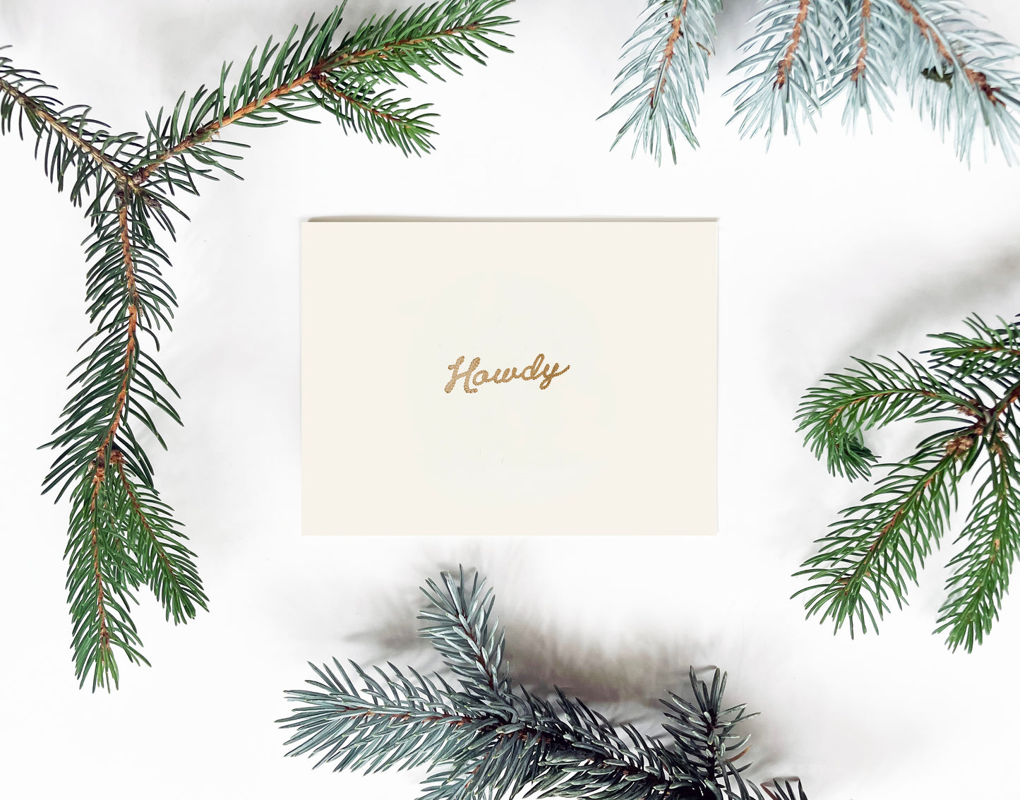 Howdy Letterpress Greeting Card