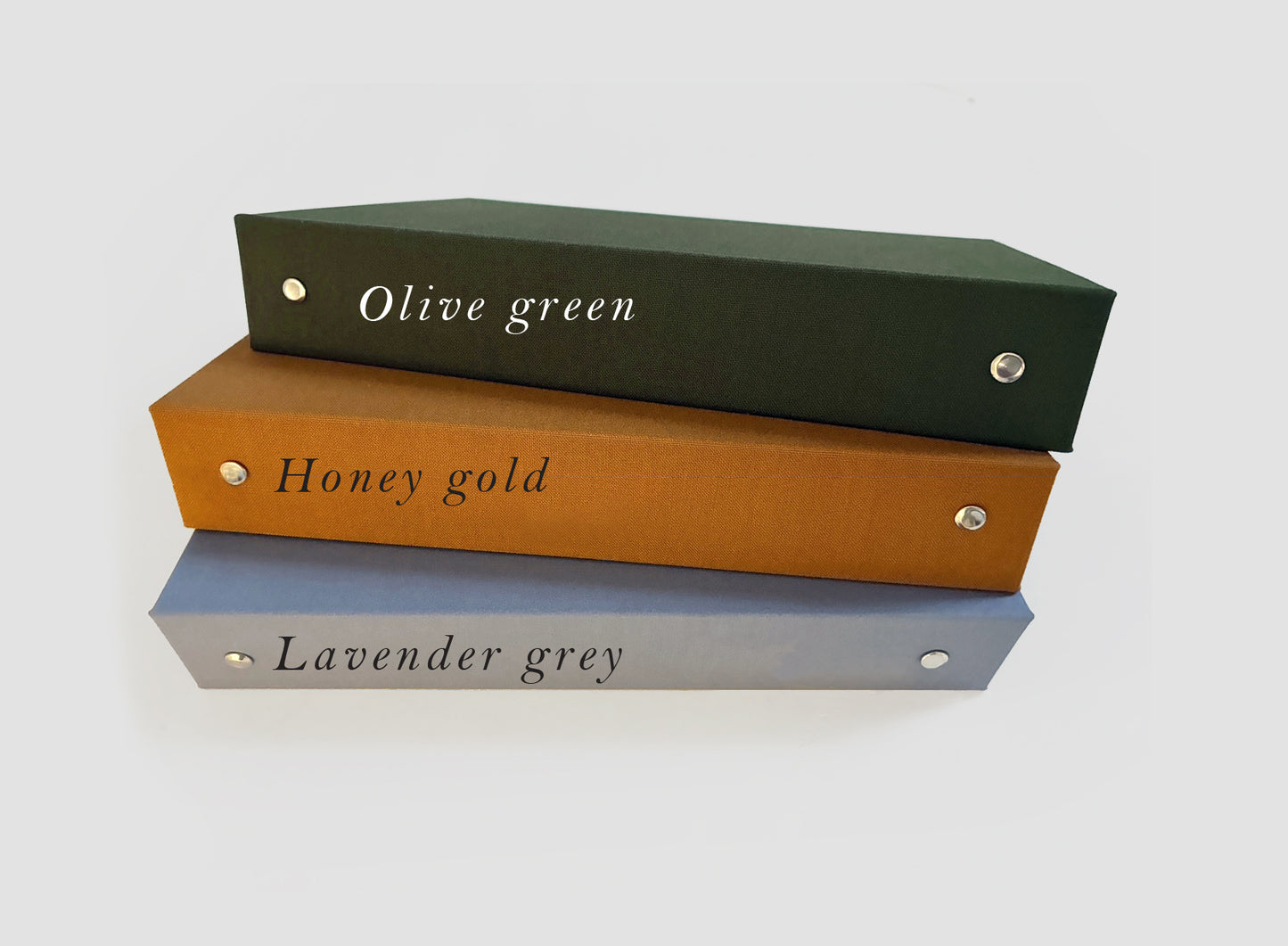 Custom Logo Foil Embossed Linen Bound Hardcover A5 Binder