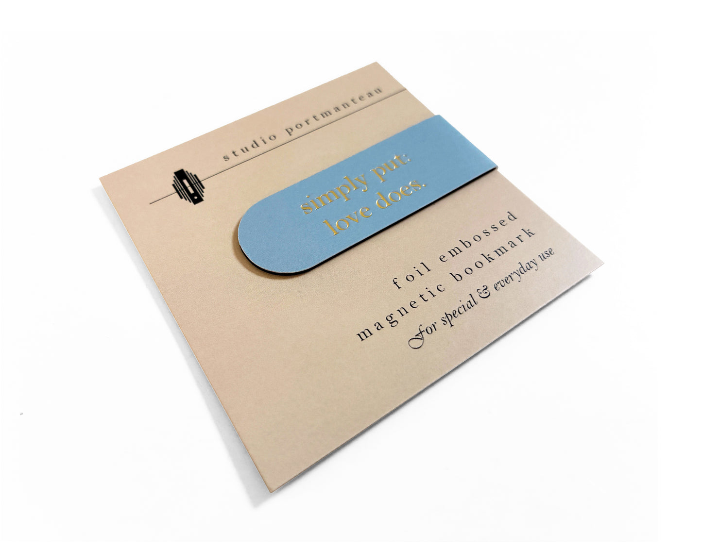 Custom Logo Foil Embossed Magnetic Bookmarks