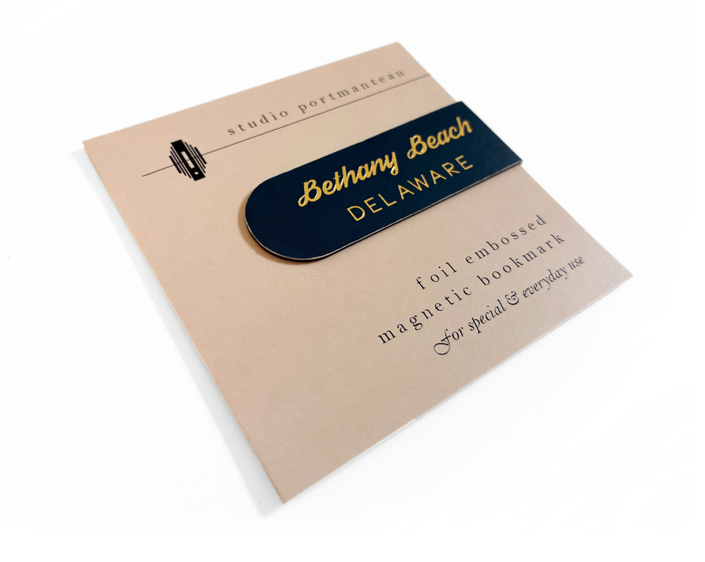 Custom Logo Foil Embossed Magnetic Bookmarks