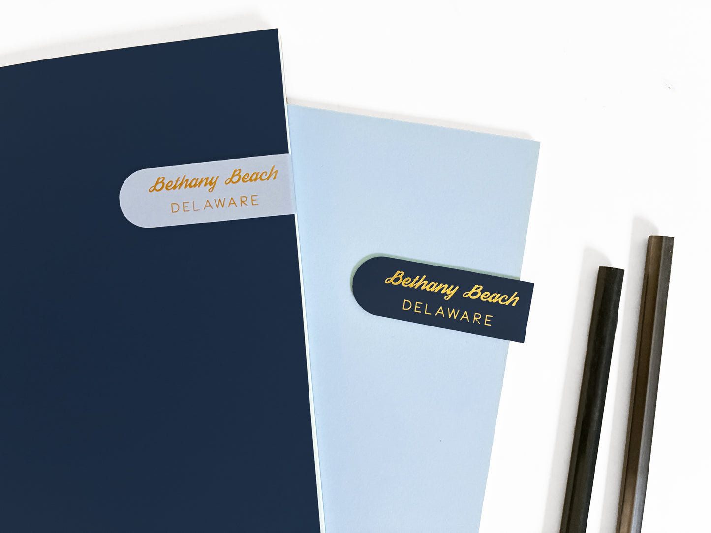 Custom Logo Foil Embossed Magnetic Bookmarks