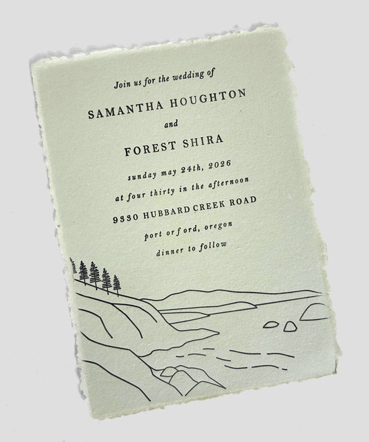 Letterpress Wedding Invitations | The Classic