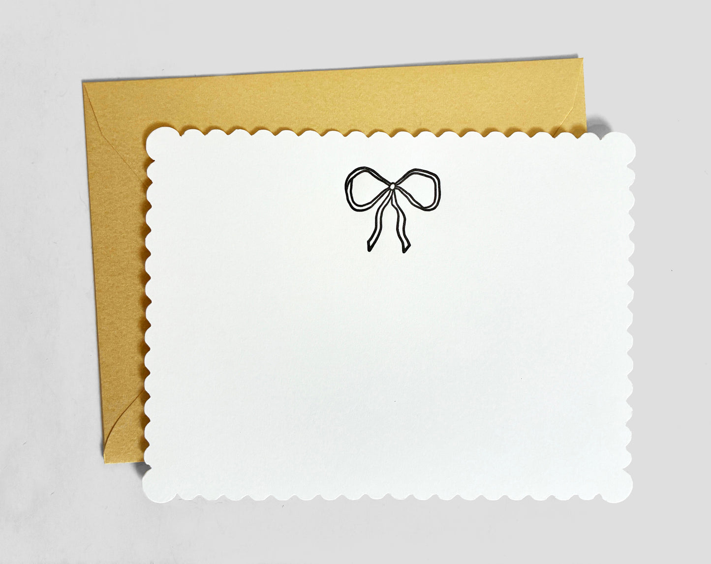 Sweet Bow Letterpress Greeting Card | Pretty Everyday Card