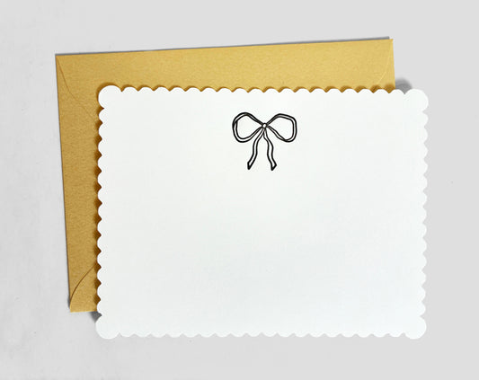 Sweet Bow Letterpress Greeting Card | Pretty Everyday Card