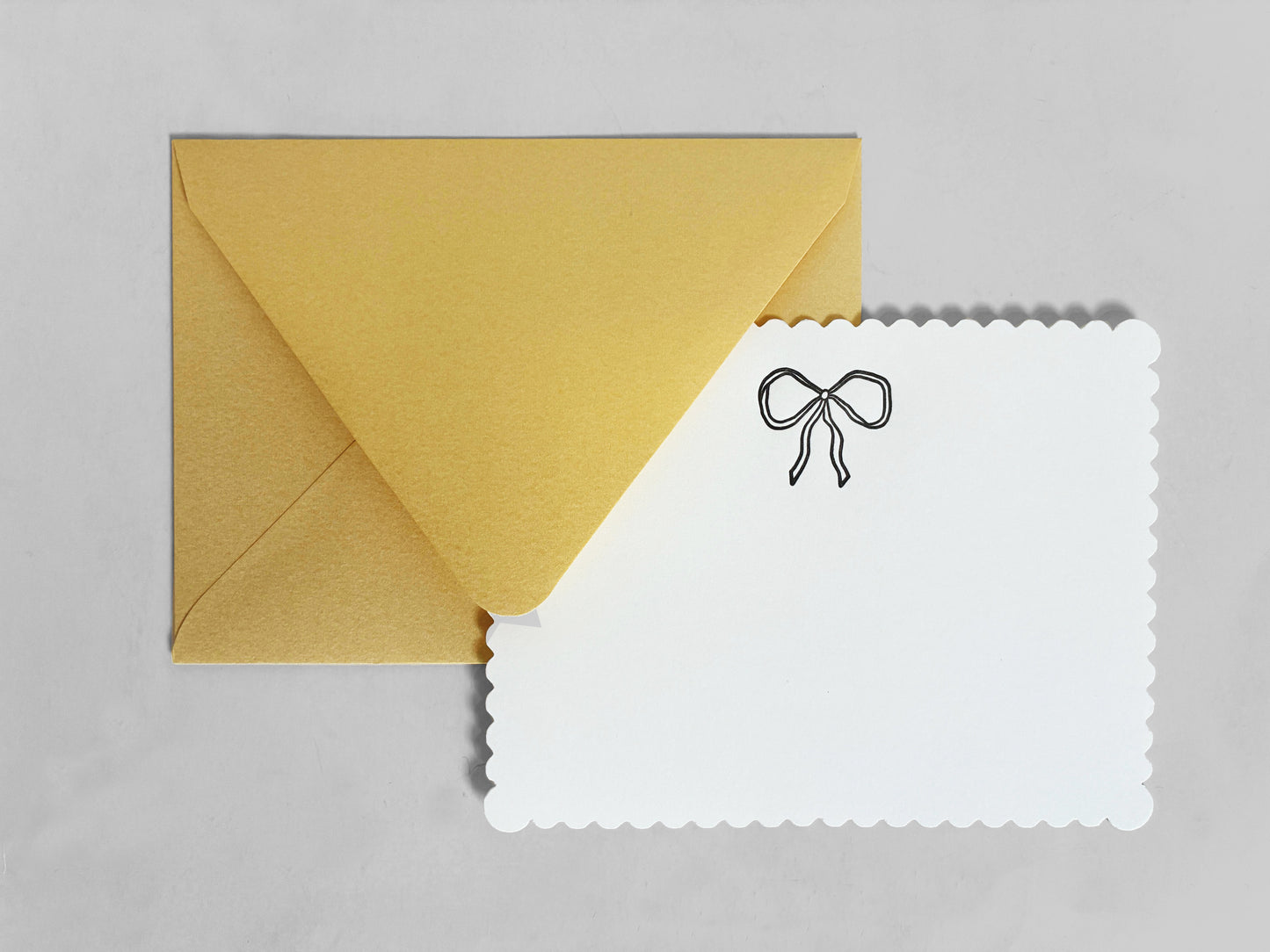 Sweet Bow Letterpress Greeting Card | Pretty Everyday Card