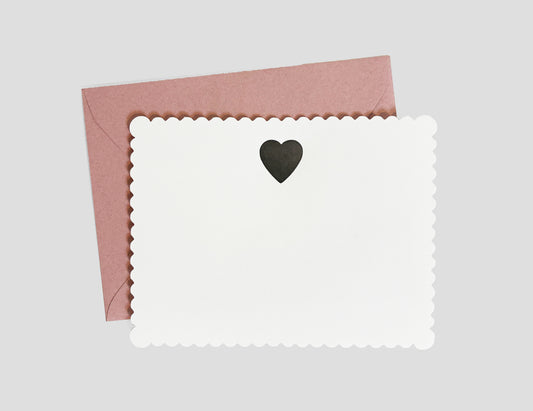 Classic Heart Letterpress Greeting Card | Pretty Everyday Card