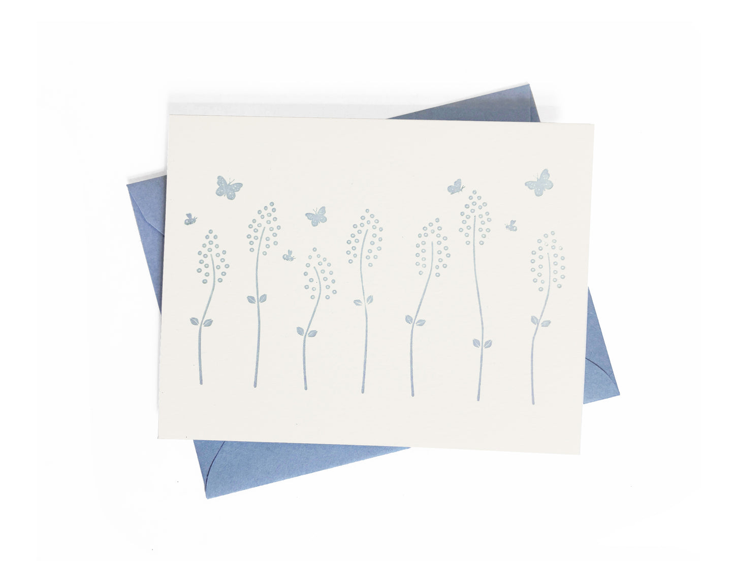 Wildflower Meadow Letterpress Greeting Card