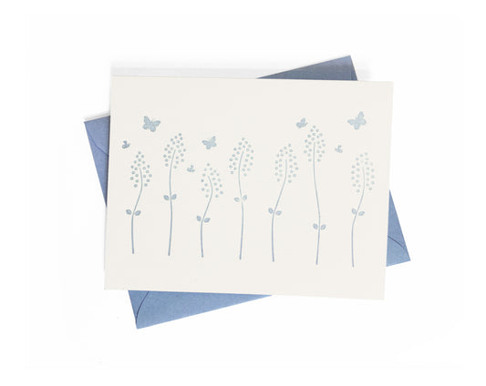Wildflower Meadow Letterpress Greeting Card