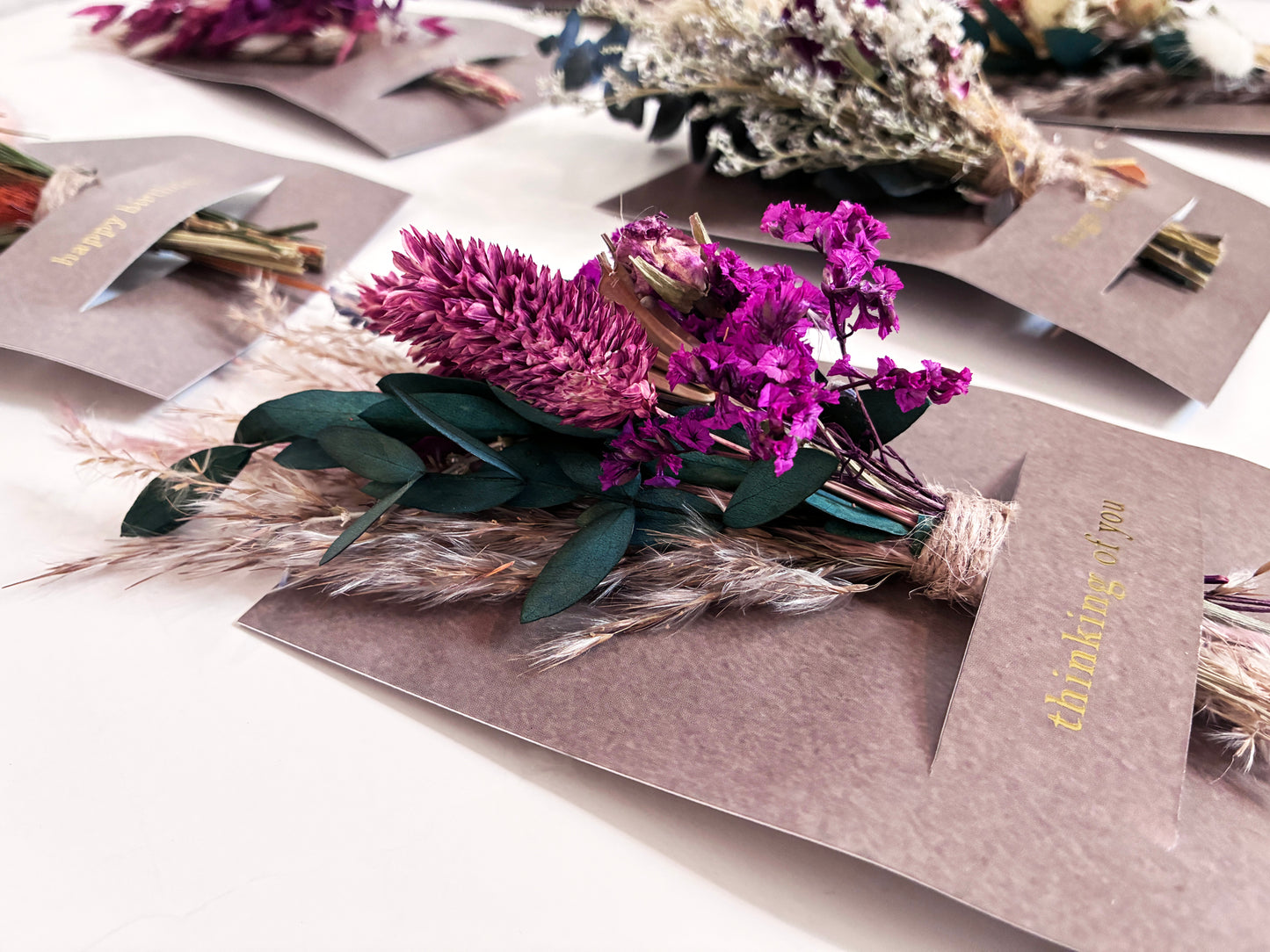 Congrats Mini Bouquet Card | Dried Flowers Greeting Card