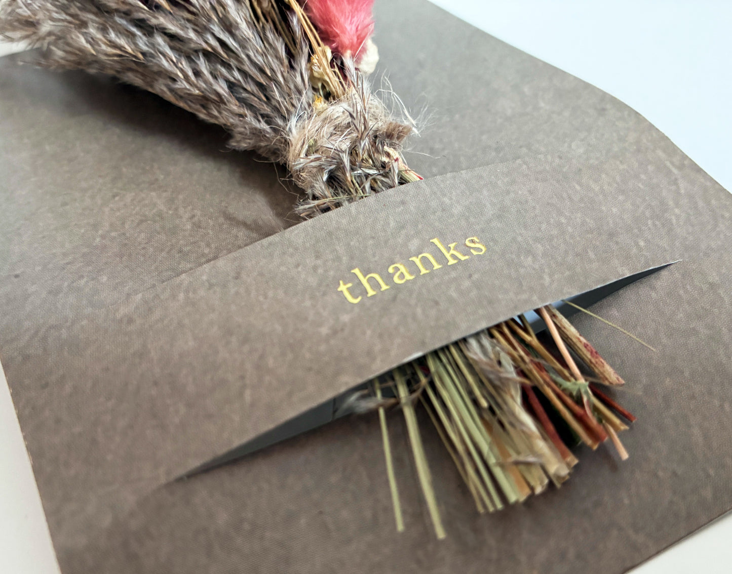 Custom Mini Bouquet Card | Branded Dried Floral Greeting