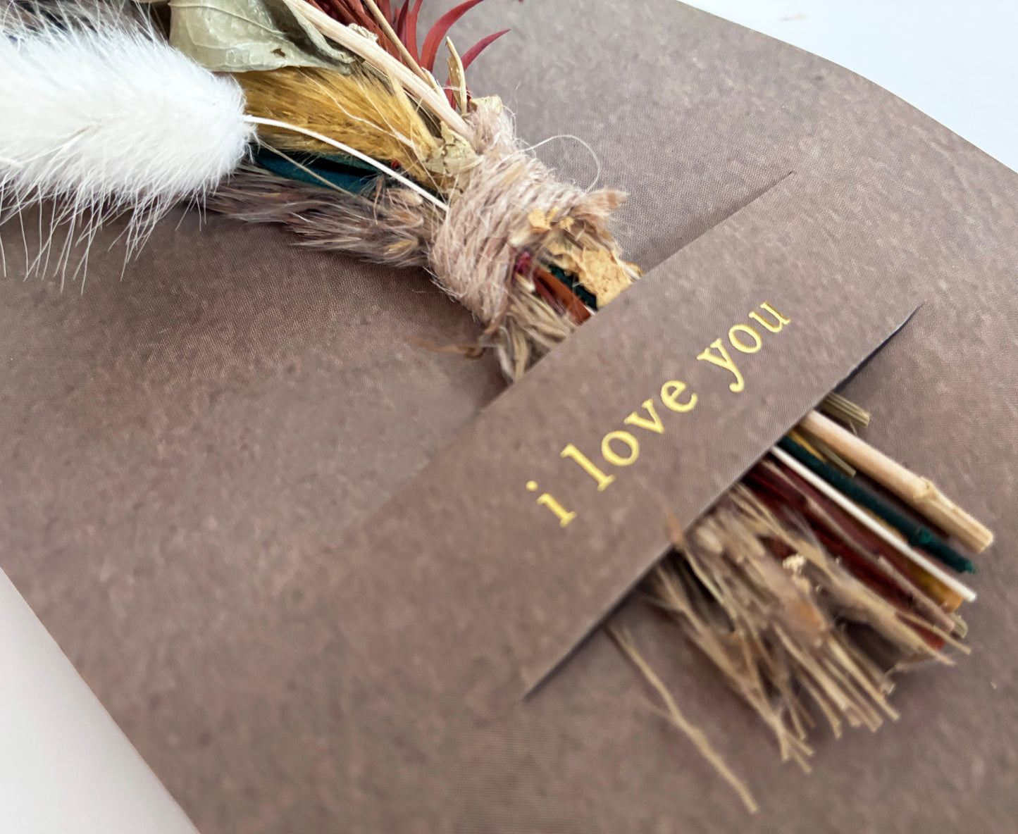 Custom Mini Bouquet Card | Branded Dried Floral Greeting
