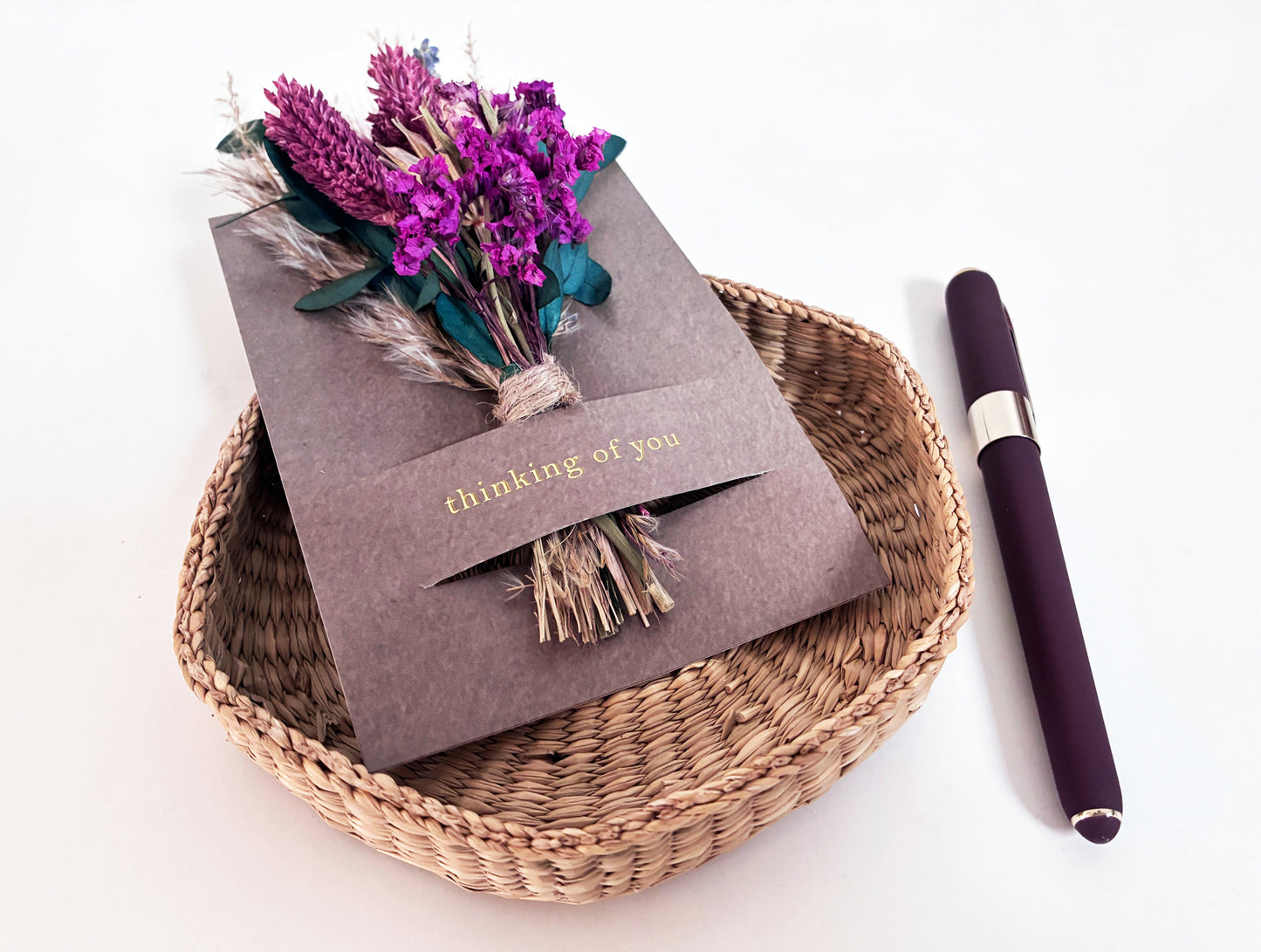 Congrats Mini Bouquet Card | Dried Flowers Greeting Card