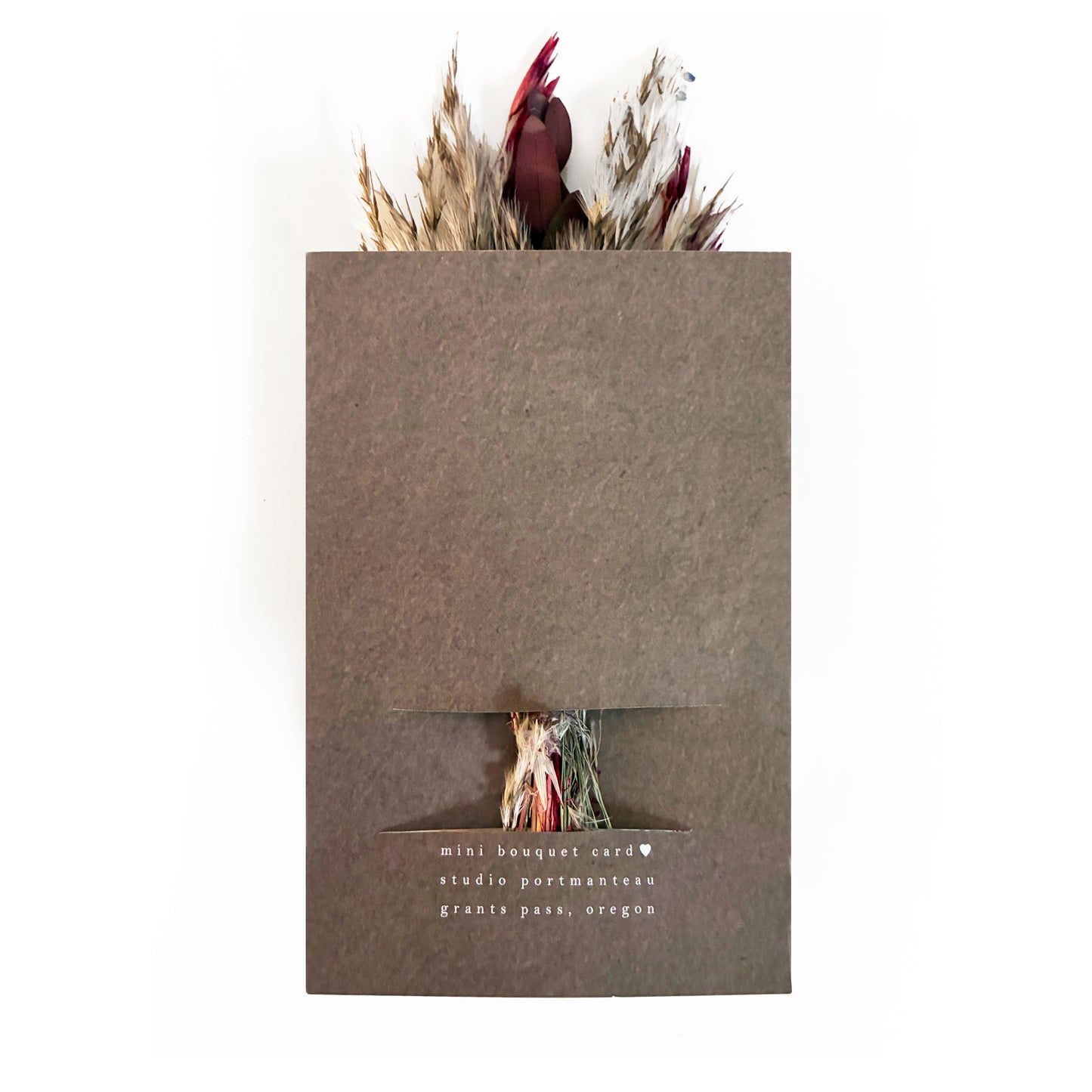 Congrats Mini Bouquet Card | Dried Flowers Greeting Card