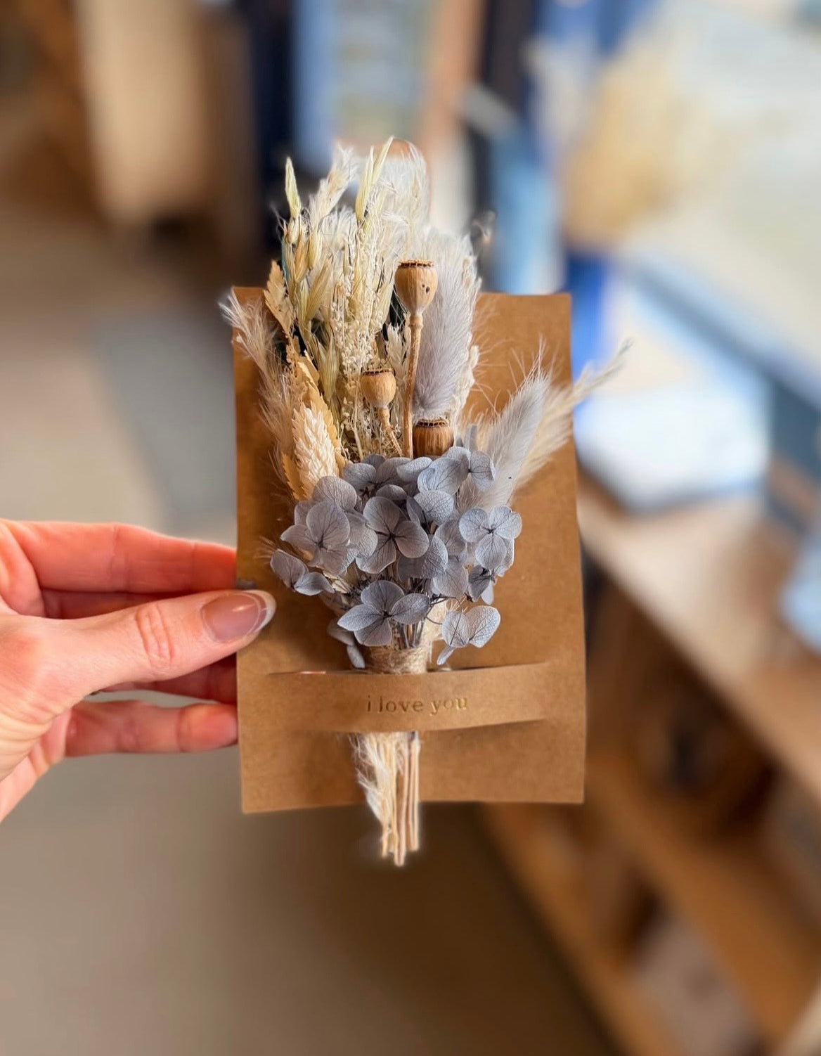 Congrats Mini Bouquet Card | Dried Flowers Greeting Card