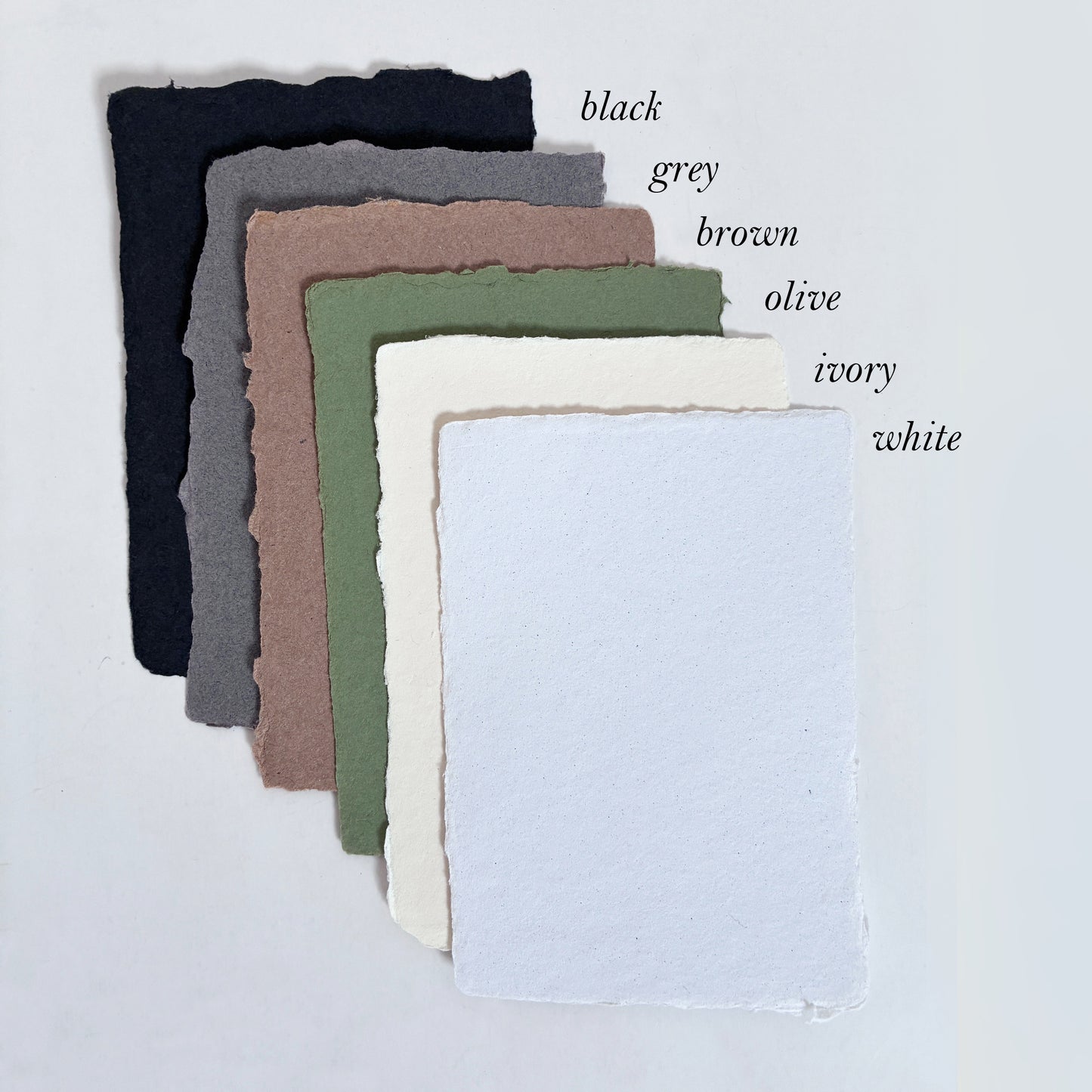 Letterpress Business Cards | Deckle Edge Cotton Rag Paper Custom Business Cards