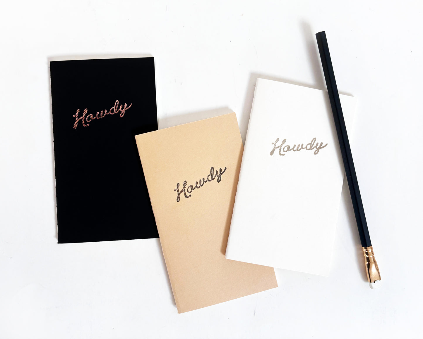 Lucky Horseshoe Letterpress Mini Saddle Stitch Notebook